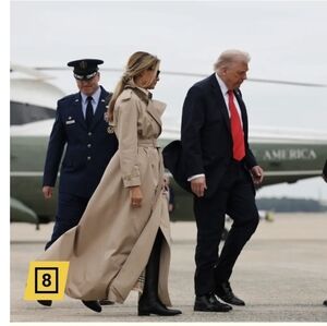 BURBERRY Melania Auth NWT Long 2020 Maxi Trench Coat Kensington Nova Check Sz 2